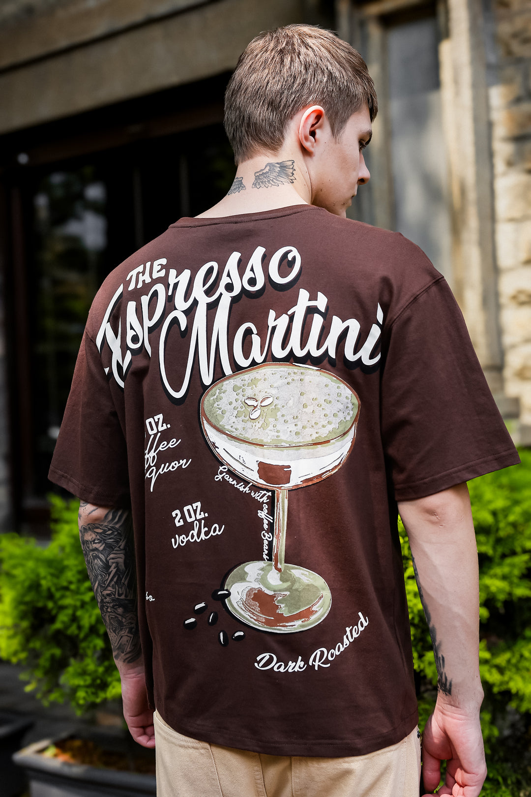 Espresso Martini: Brown Oversized T-shirt