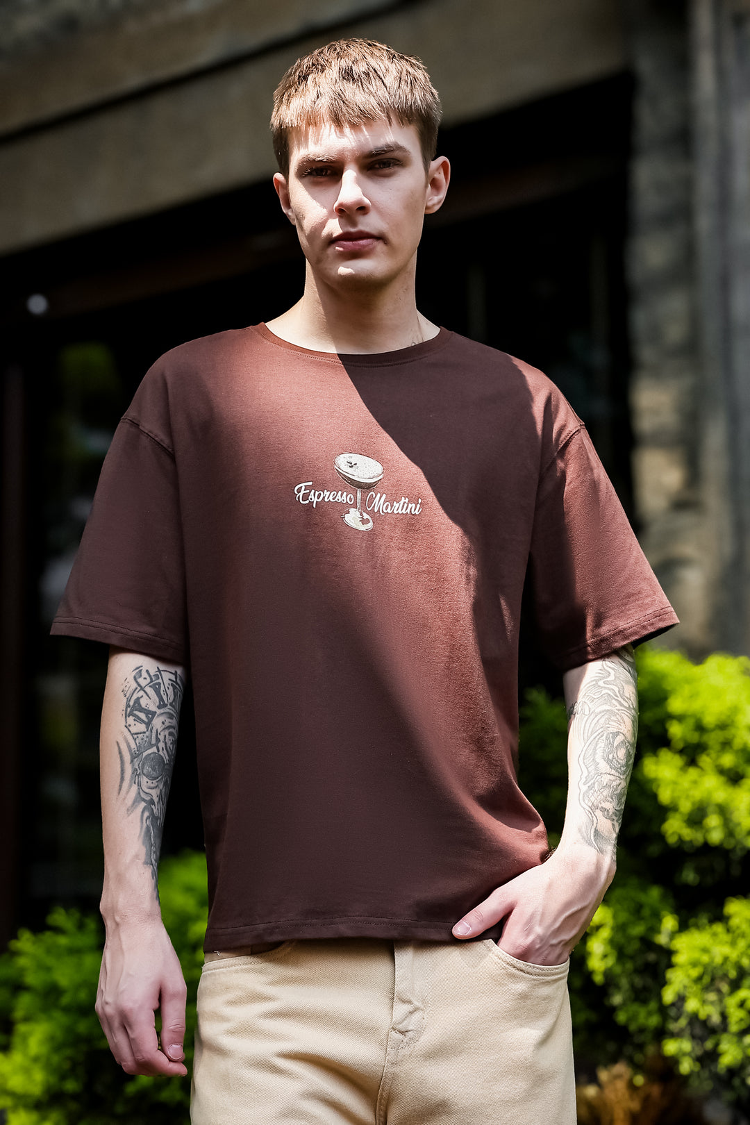 Espresso Martini: Brown Oversized T-shirt