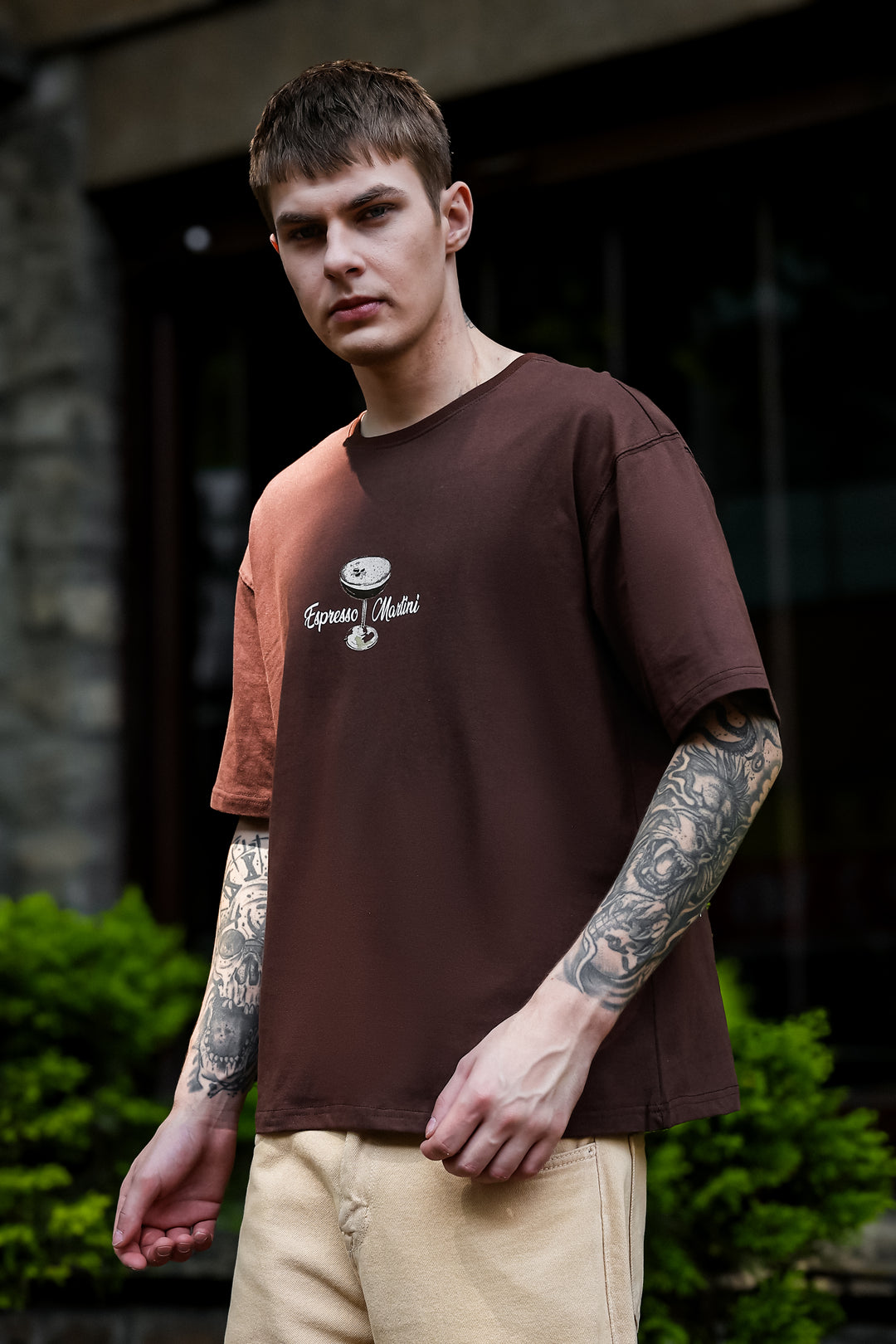 Espresso Martini: Brown Oversized T-shirt