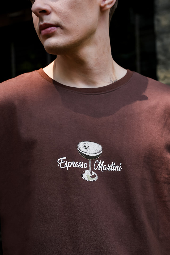 Espresso Martini: Brown Oversized T-shirt