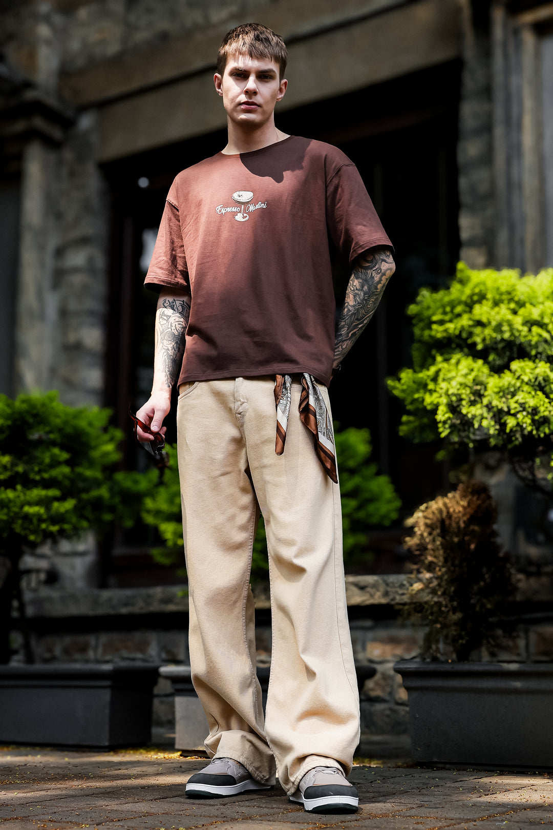 Espresso Martini: Brown Oversized T-shirt