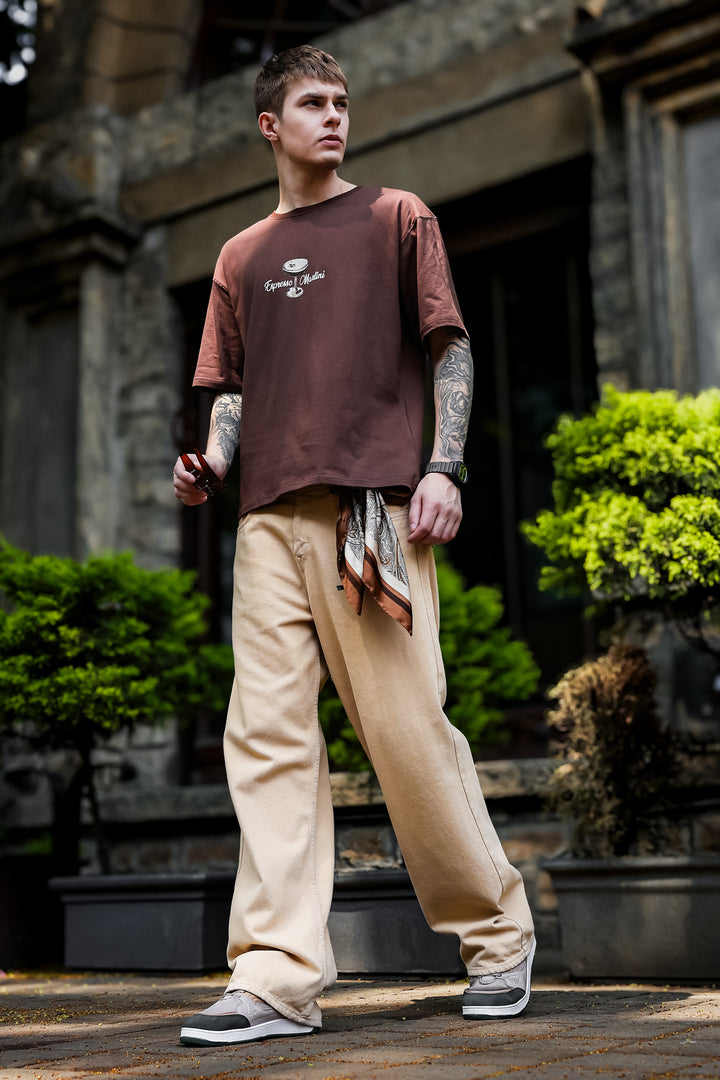 Espresso Martini: Brown Oversized T-shirt