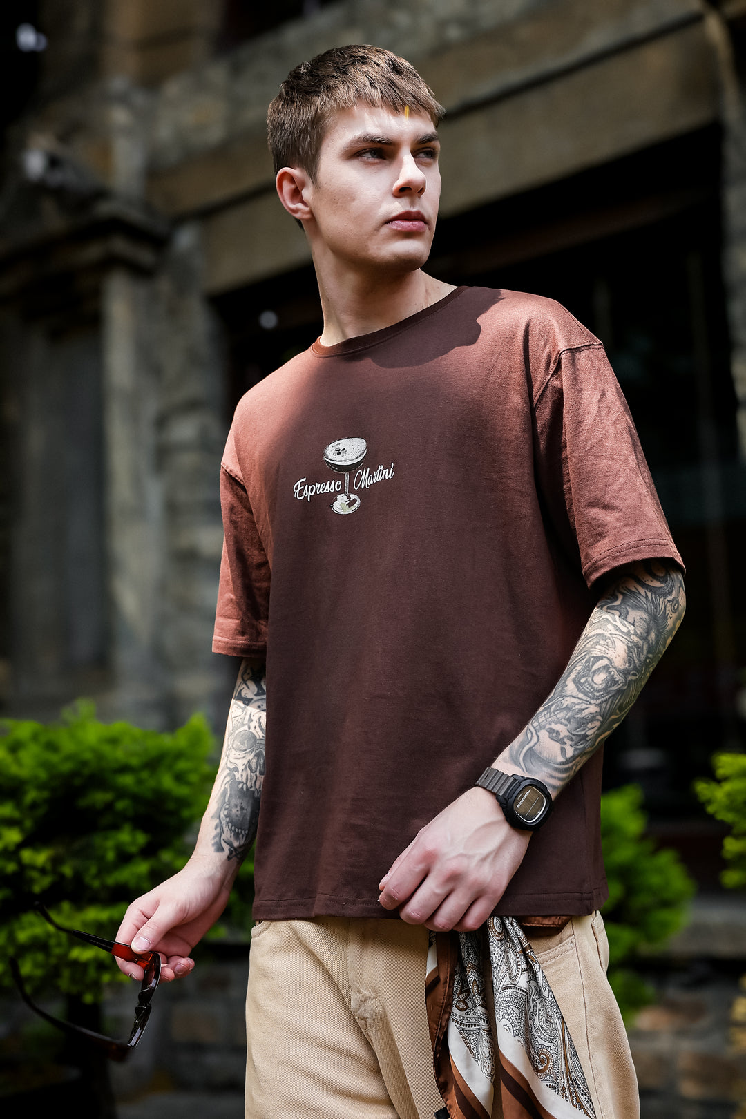 Espresso Martini: Brown Oversized T-shirt