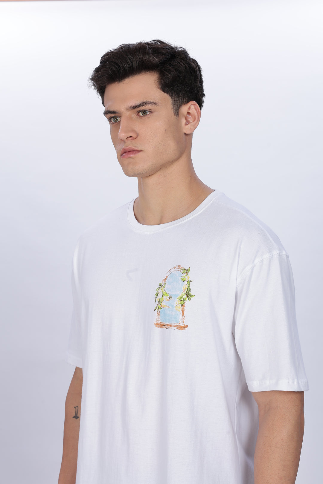 Ethnos Society: White Oversized t-shirt