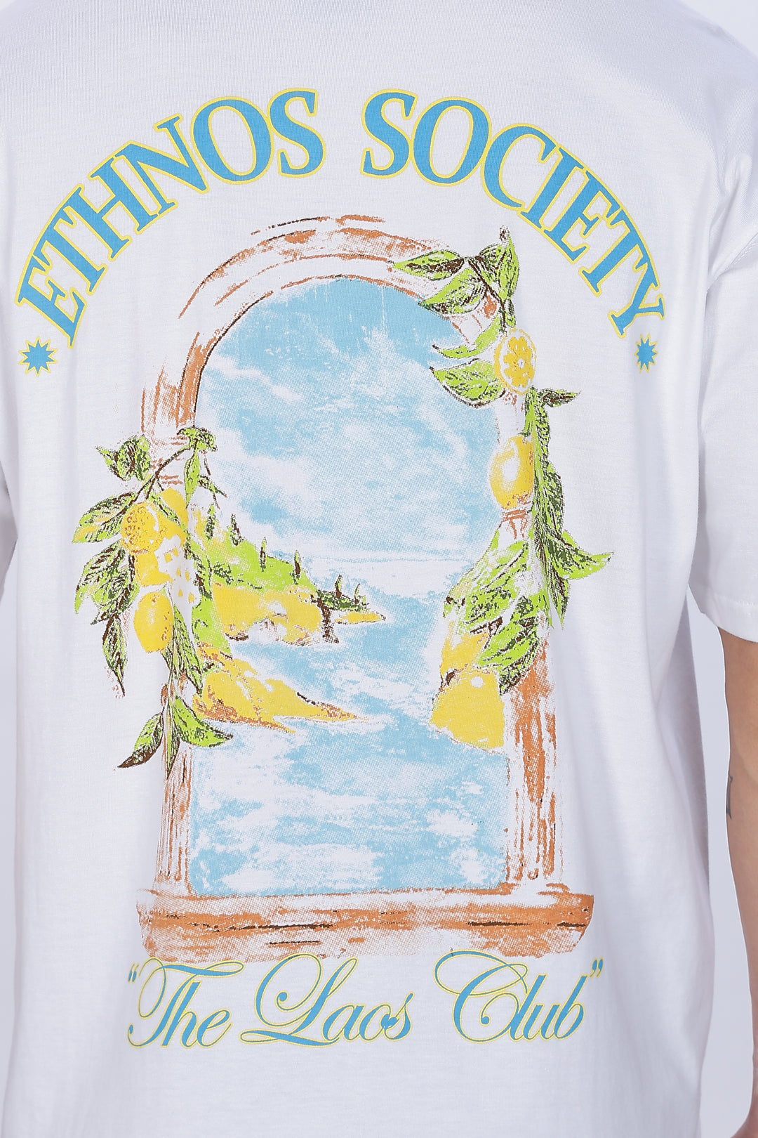 Ethnos Society: White Oversized t-shirt