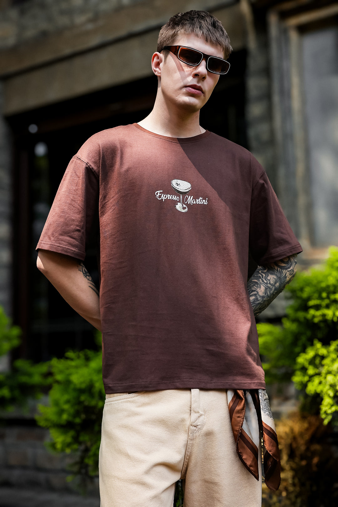 Espresso Martini: Brown Oversized T-shirt