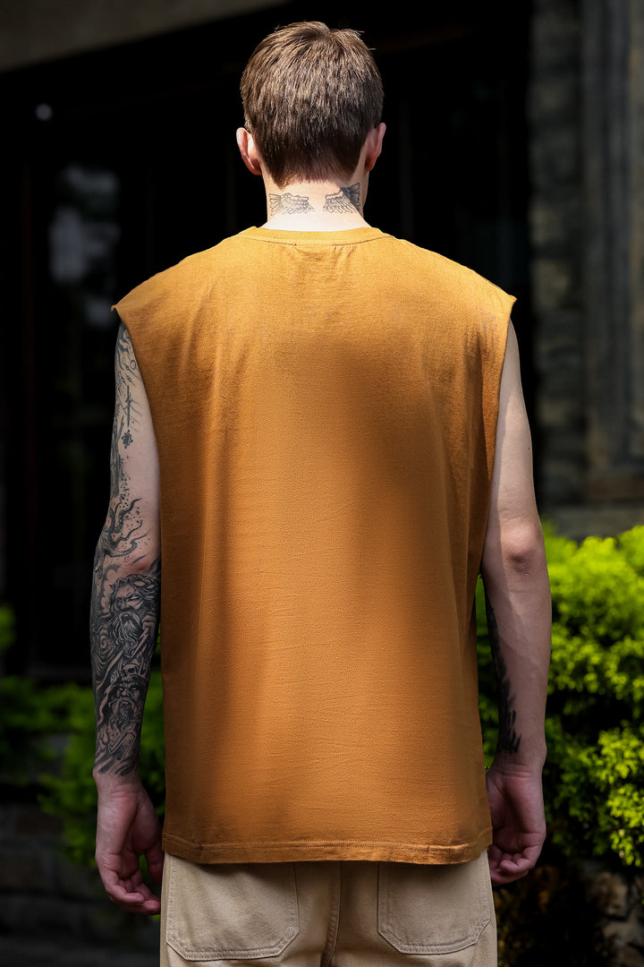 Astro World: Oversized Brown Tank