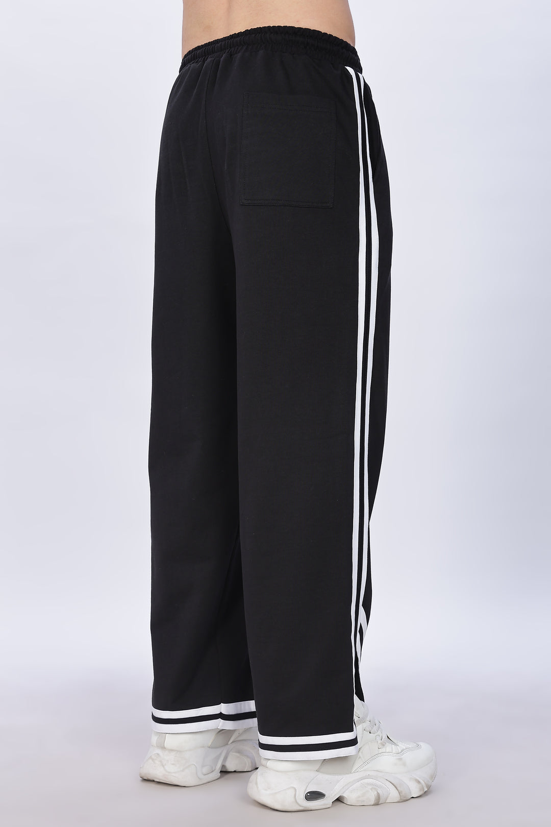 Side Cut: Black Joggers