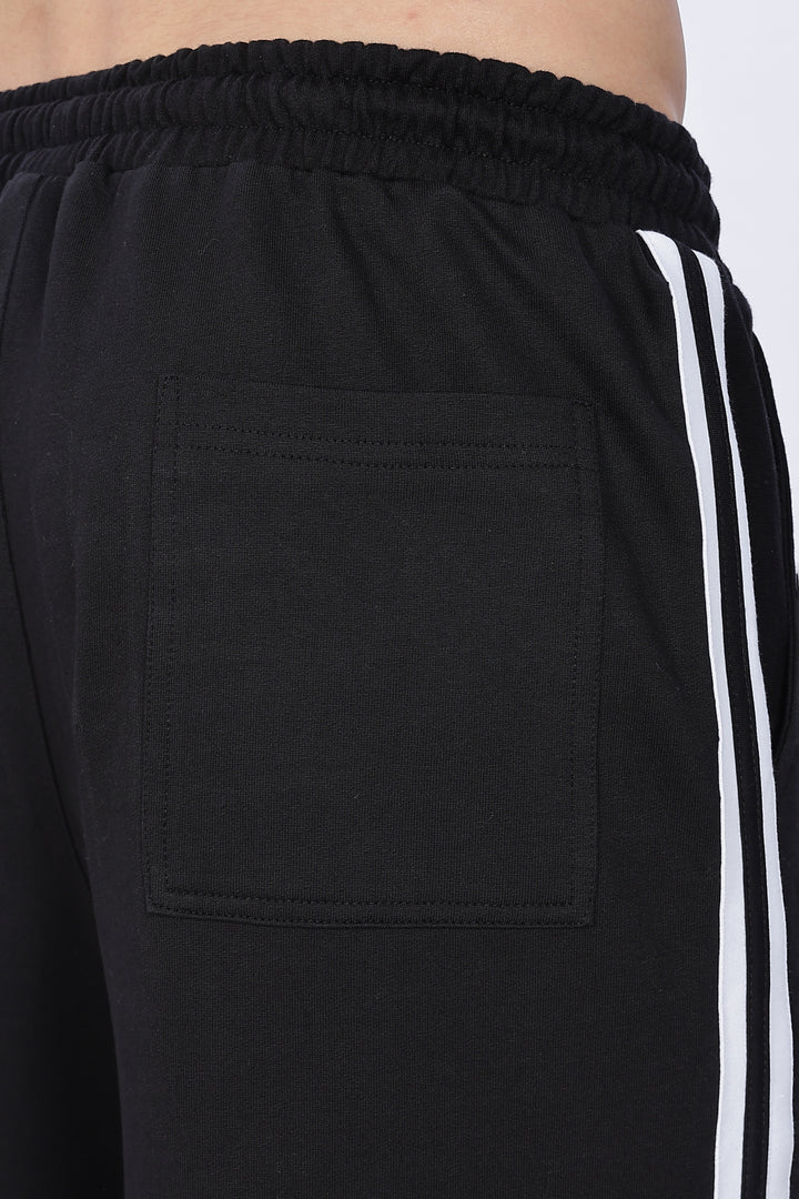 Side Cut: Black Joggers