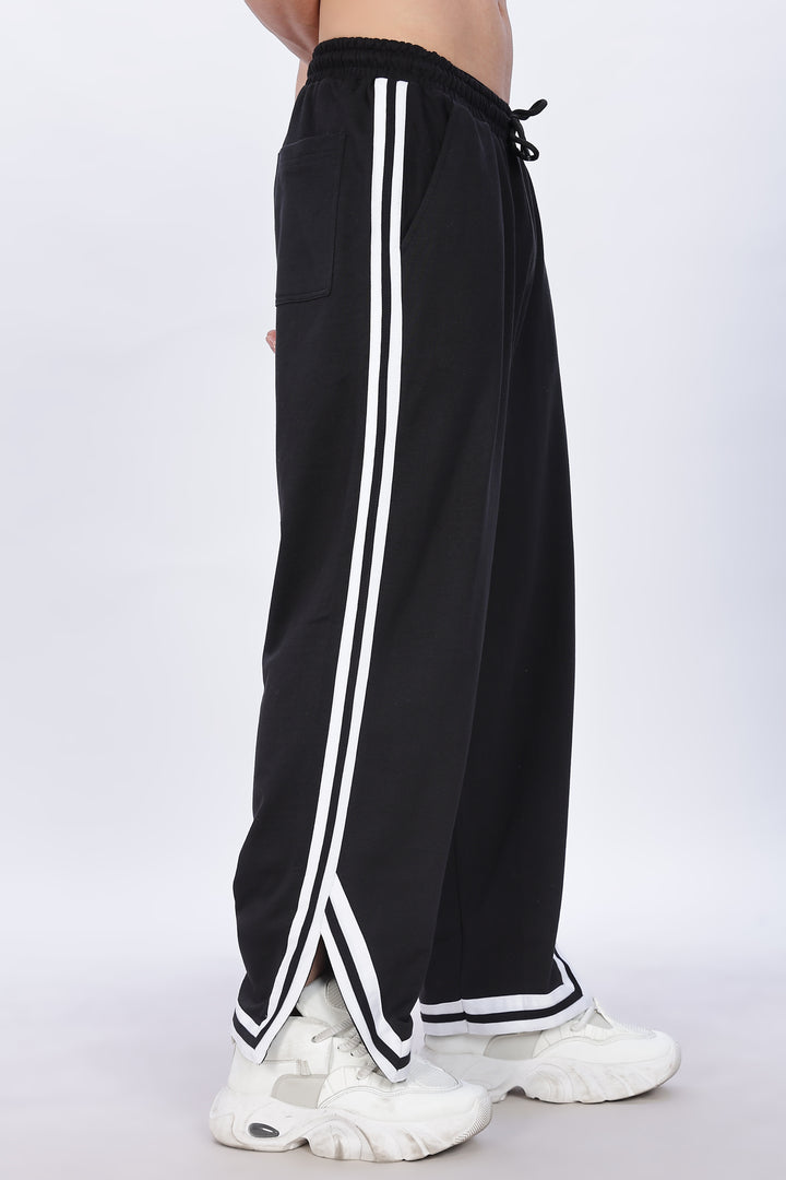 Side Cut: Black Joggers