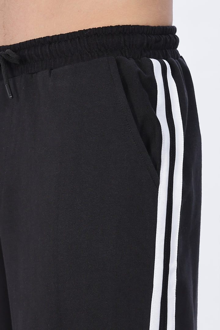 Side Cut: Black Joggers