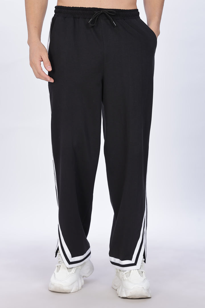 Side Cut: Black Joggers