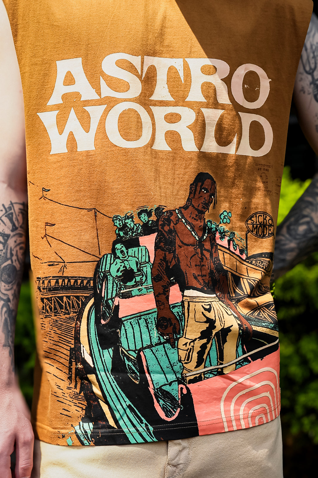 Astro World: Oversized Brown Tank