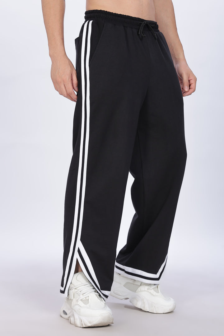 Side Cut: Black Joggers