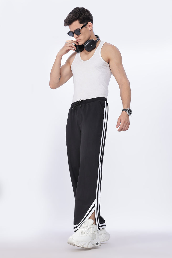 Side Cut: Black Joggers