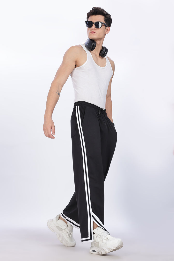 Side Cut: Black Joggers