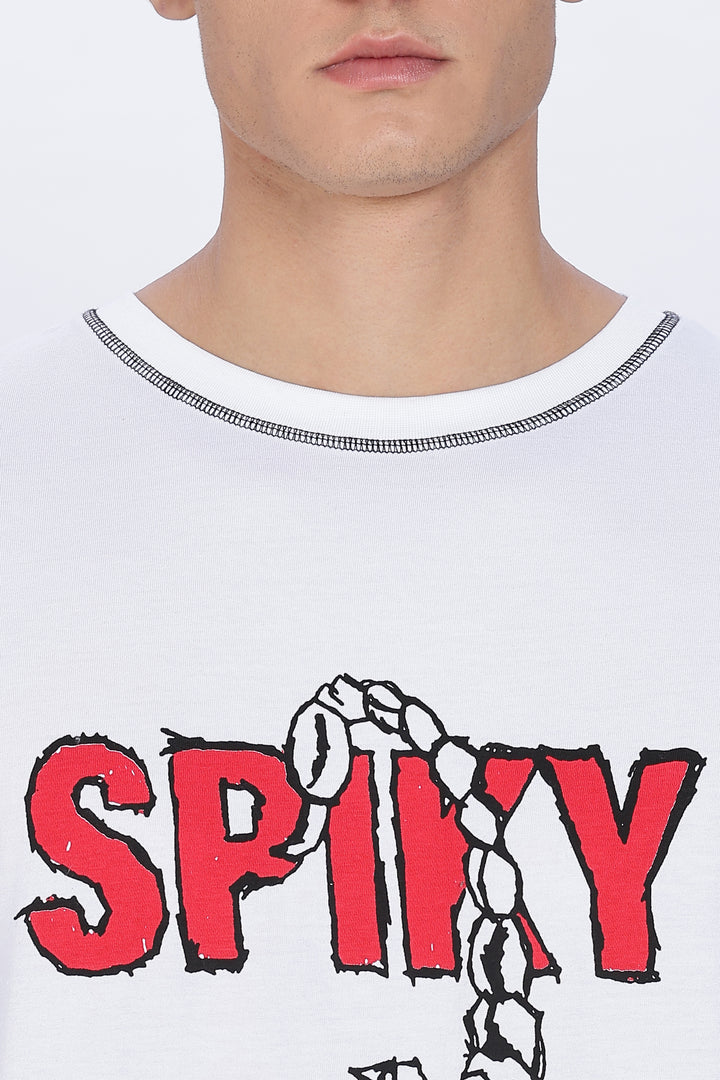 Spicy Heart: White Oversized Tank