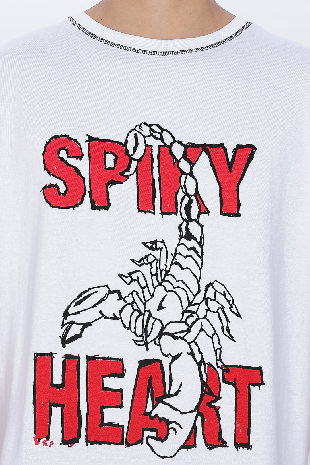 Spicy Heart: White Oversized Tank