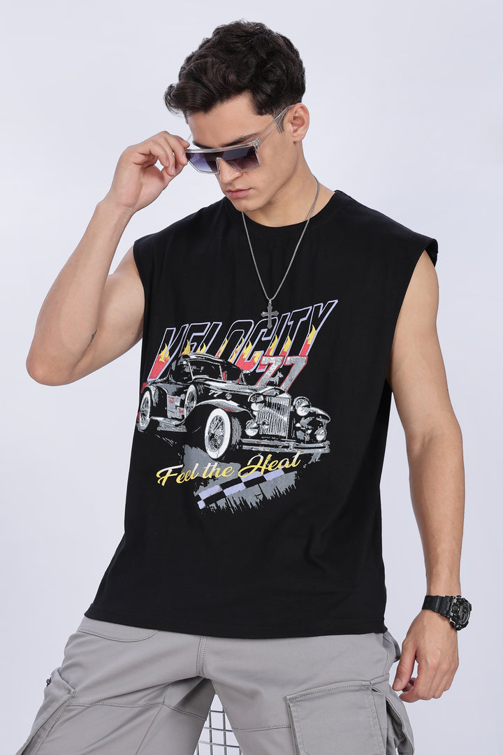 Velocity: Black Oversized Tank