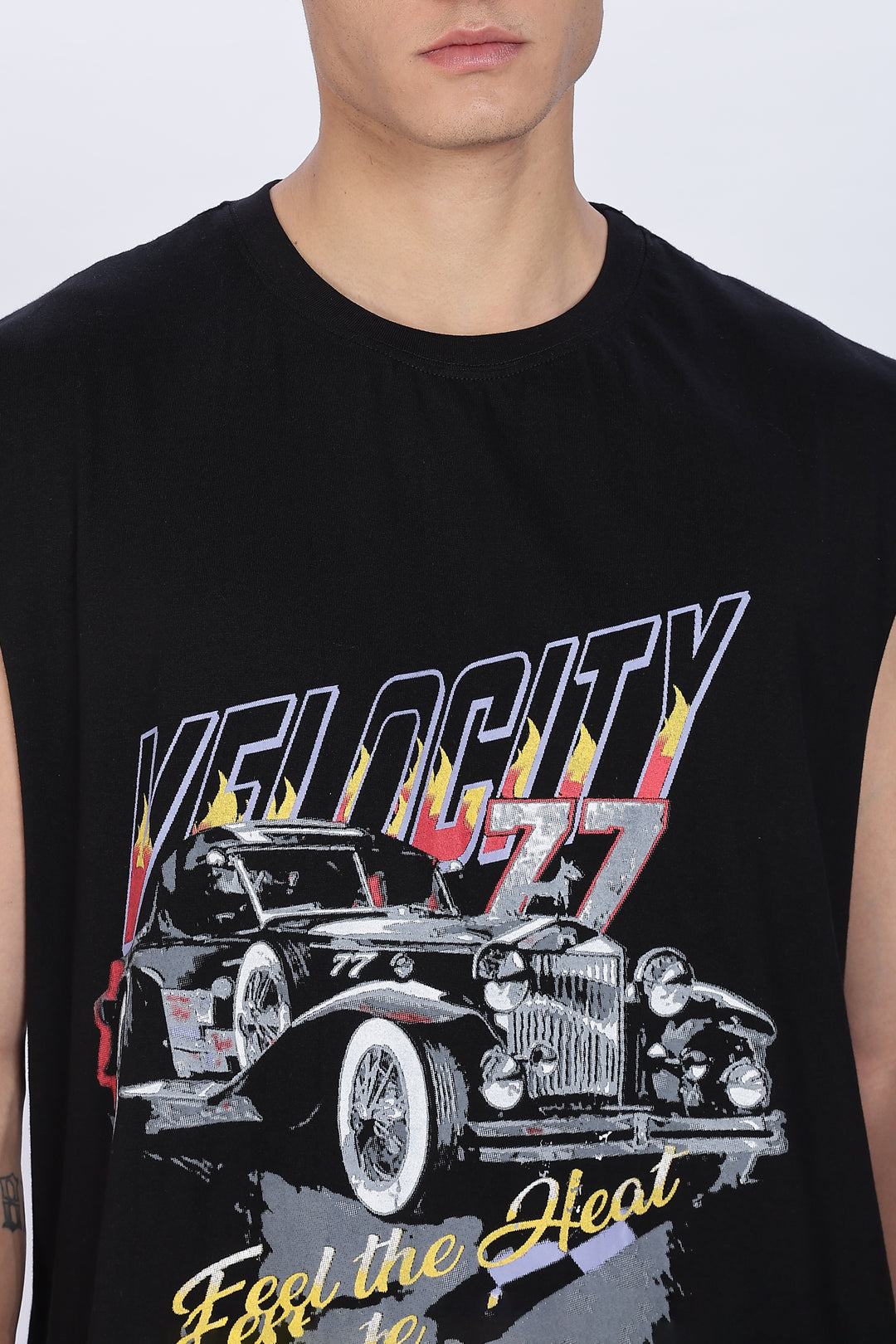 Velocity: Black Oversized Tank