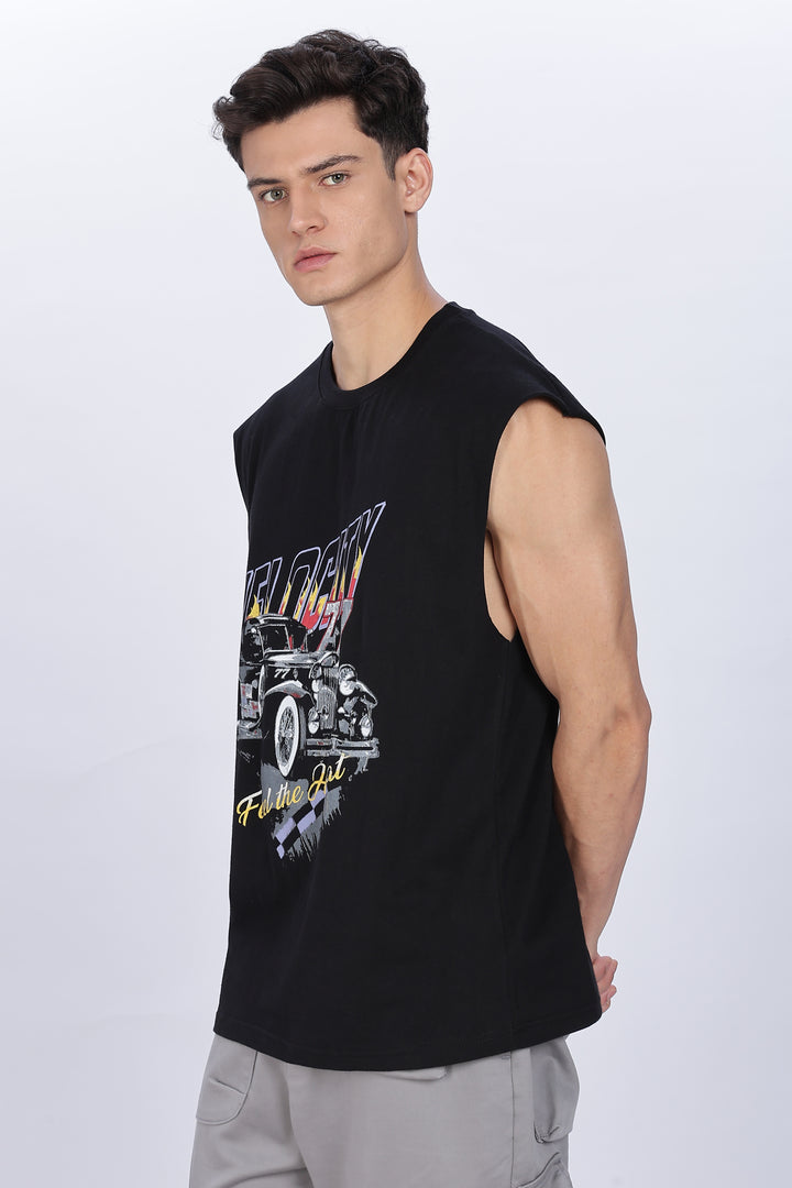 Velocity: Black Oversized Tank