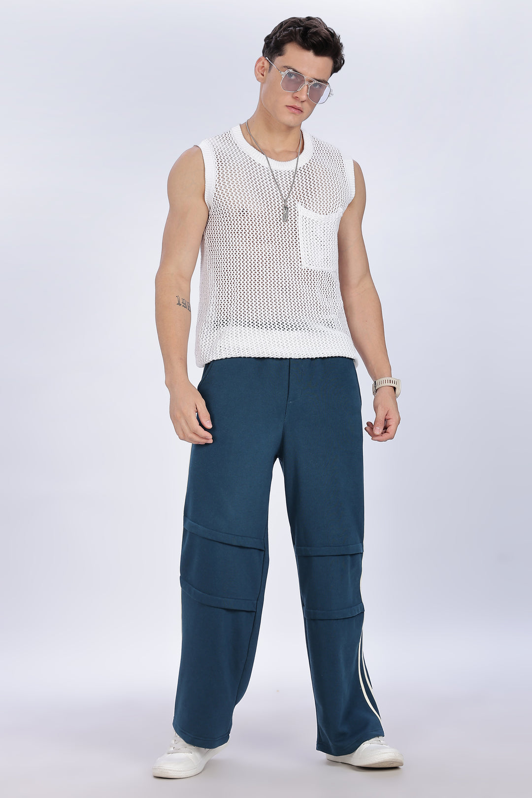 Teal: Parachute Cargo Joggers