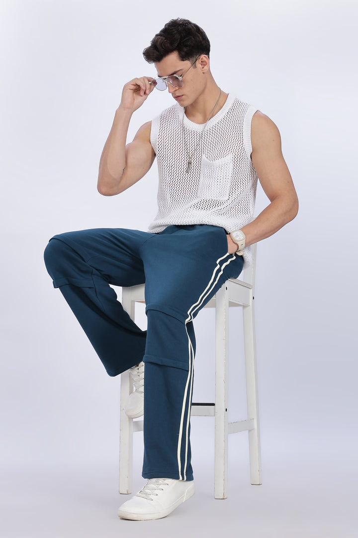 Teal: Parachute Cargo Joggers