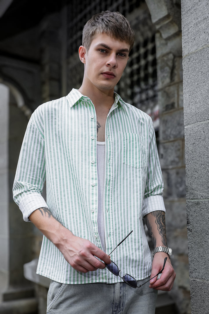 Streaks: Green Shirt