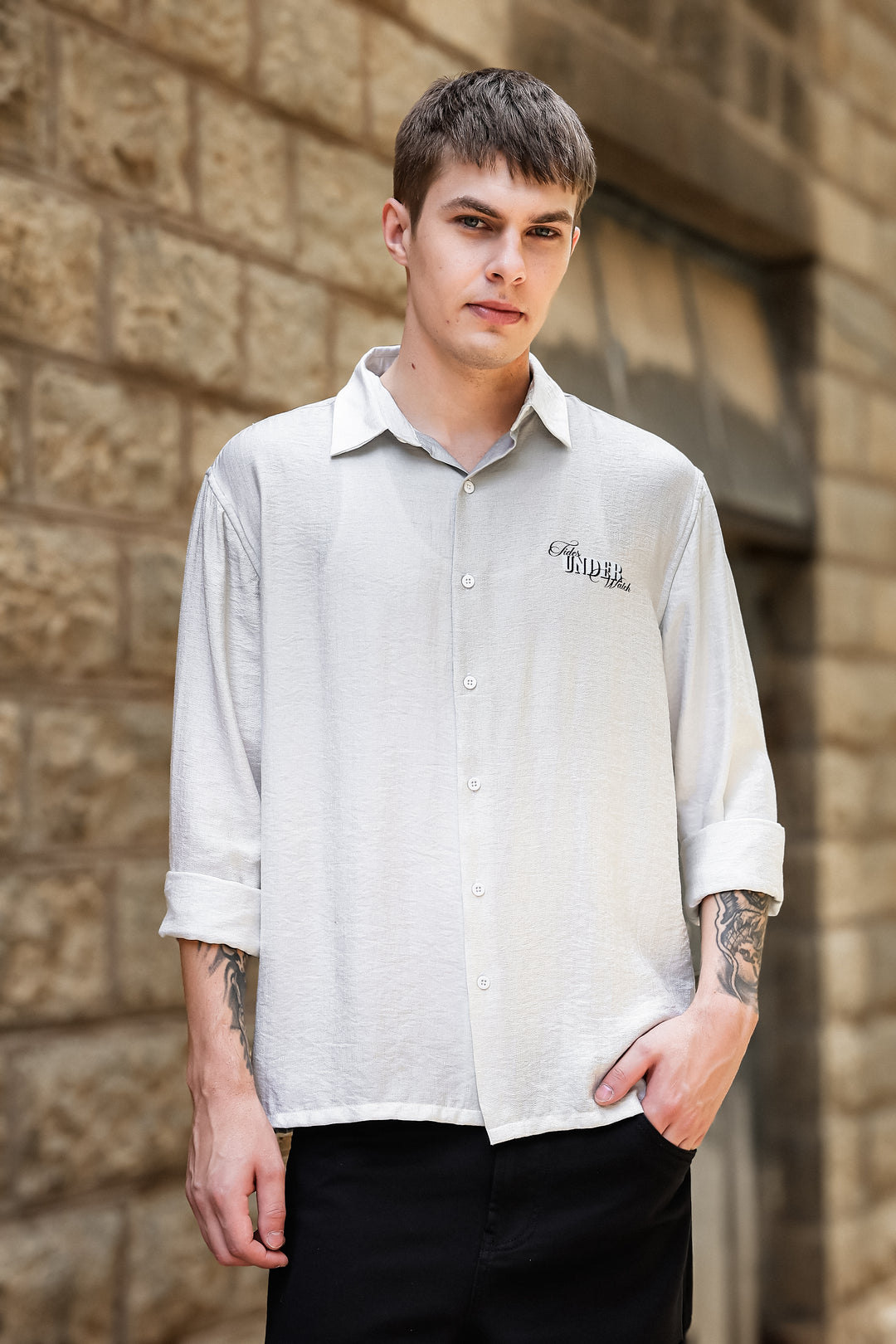 Under Watch : Textured Fabric Shirt