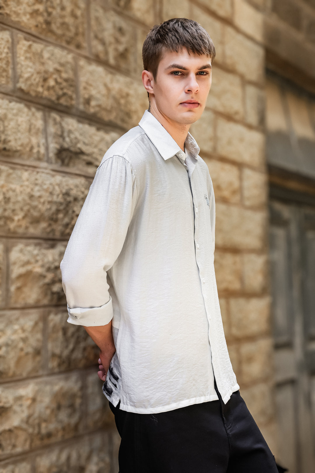Under Watch : Textured Fabric Shirt
