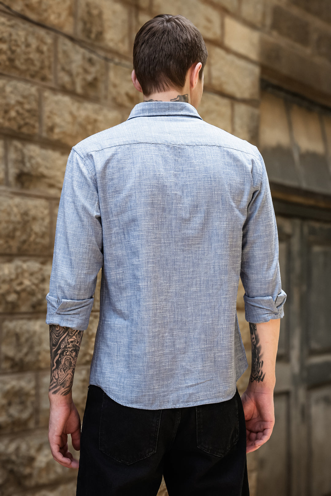 Slub: Blue Shirt