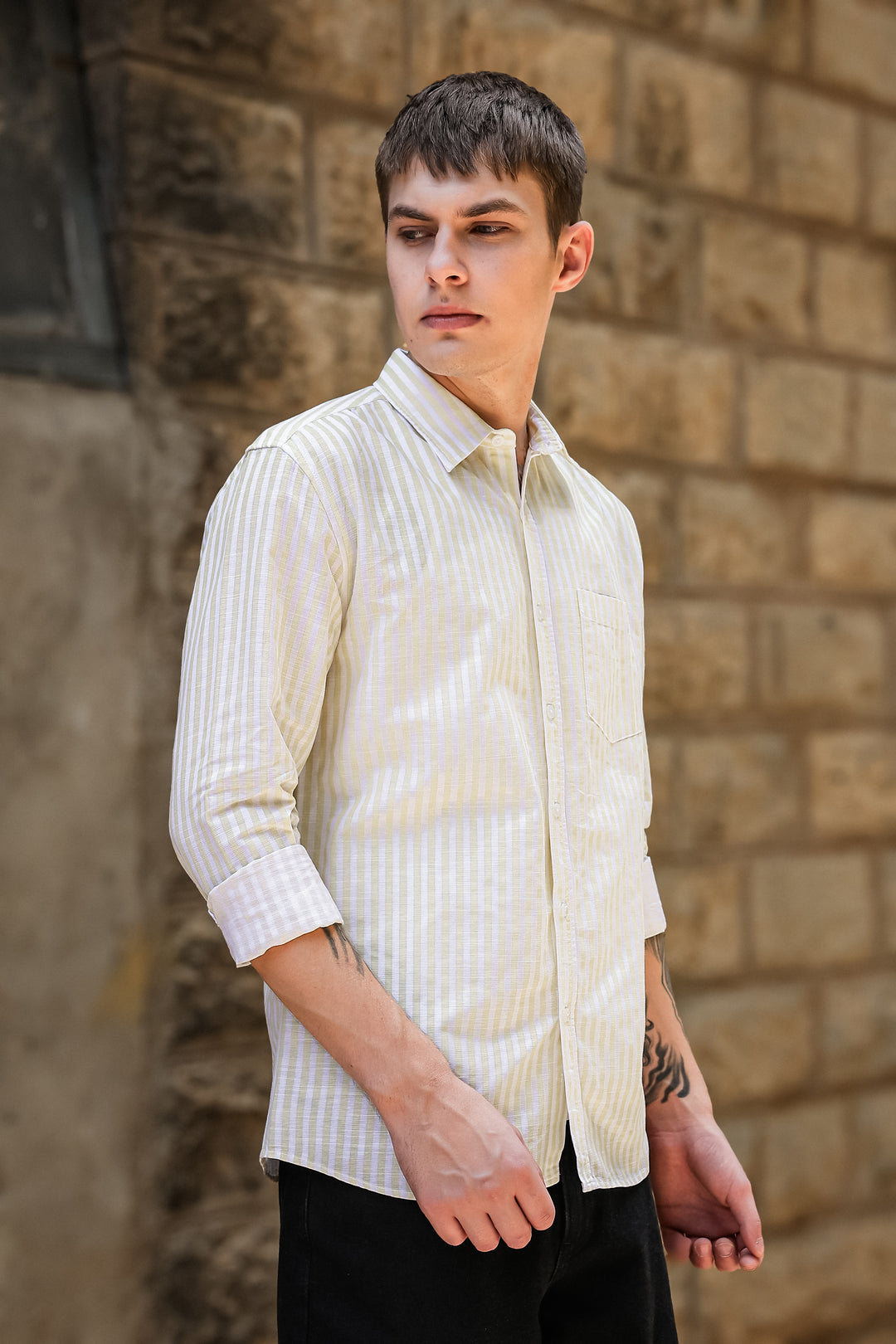 Streaks: Yellow Shirt
