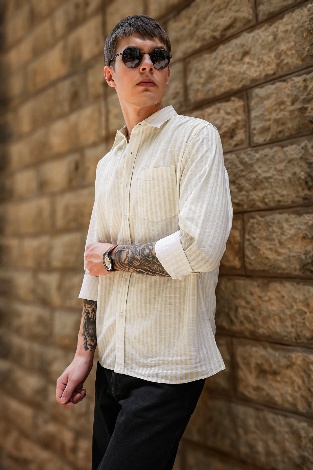 Streaks: Yellow Shirt