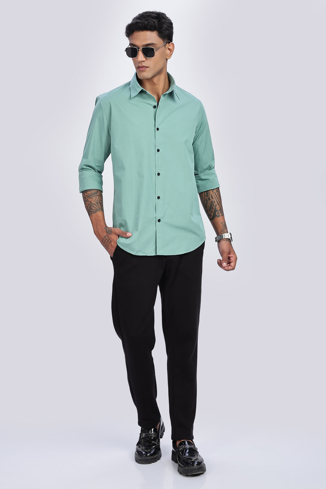 Elegant Green Shirt