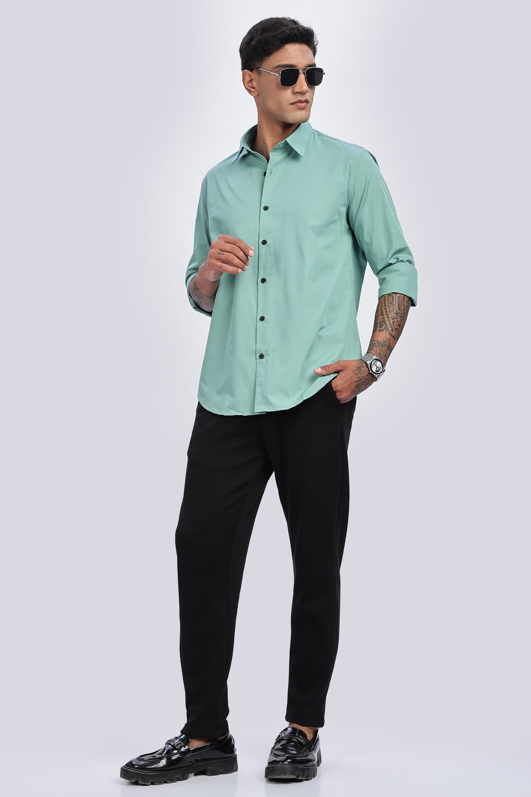 Elegant Green Shirt