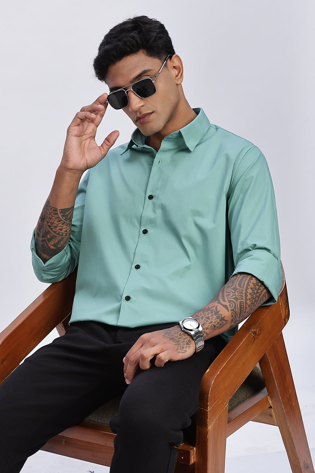 Elegant Green Shirt