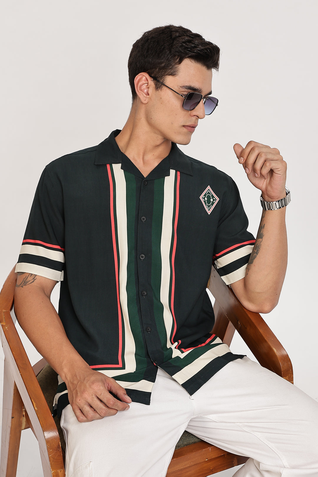 Synthetic Dreams: Green Cuban Shirt