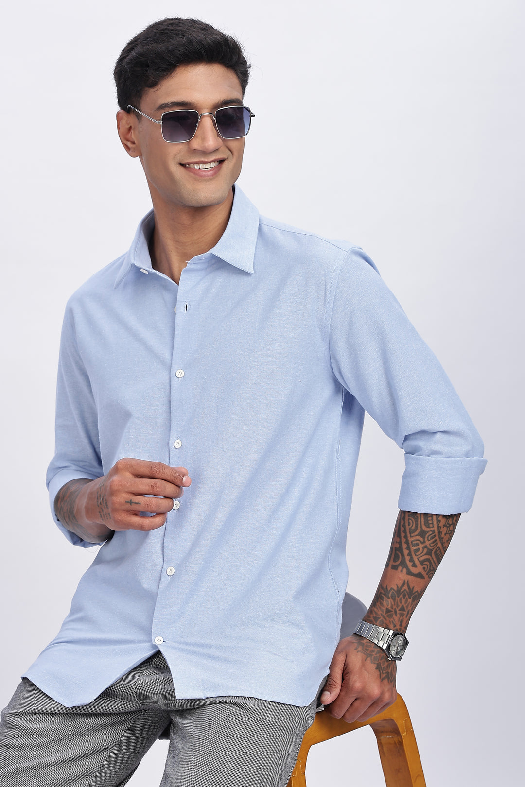 Elegant Light Blue Shirt