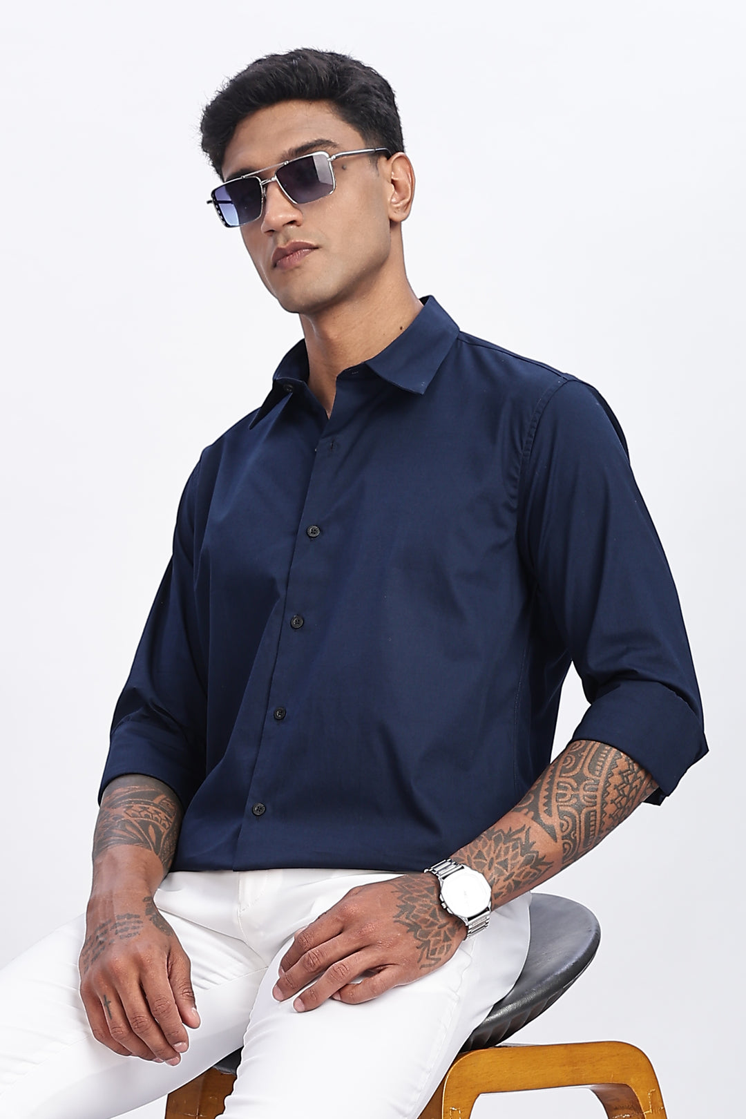 Elegant Navy Shirt