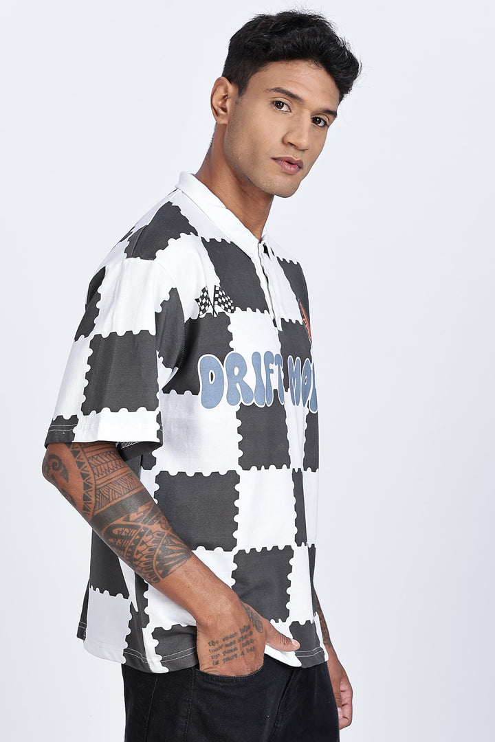 Drift Mode : Oversized Polo Shirt