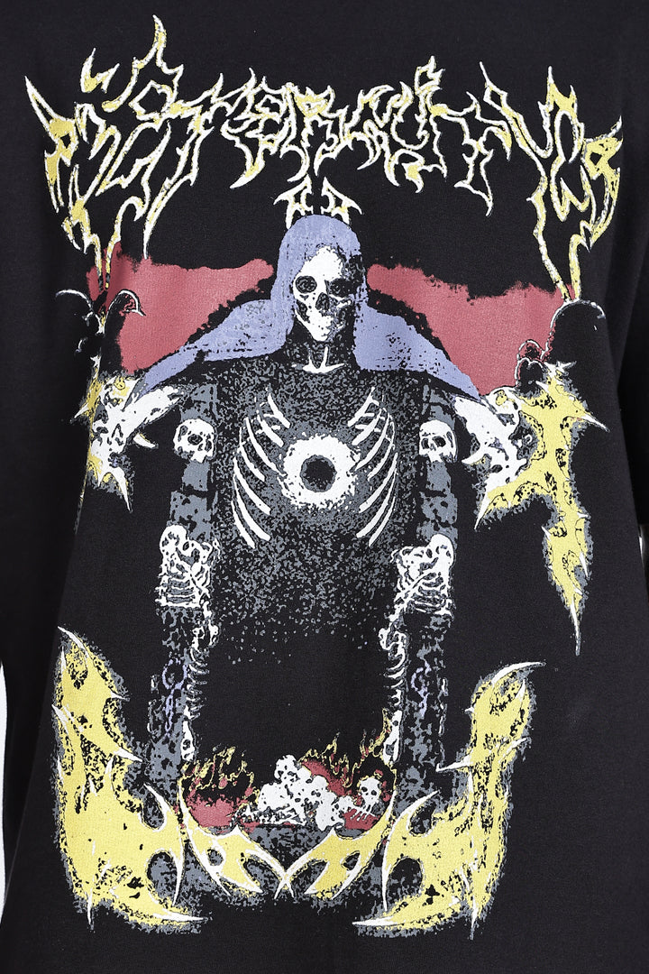 Emperor: Black Oversized T-shirt