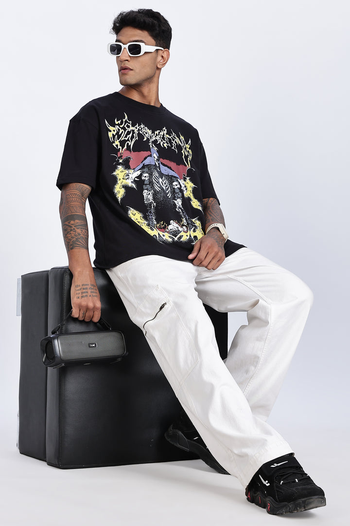 Emperor: Black Oversized T-shirt