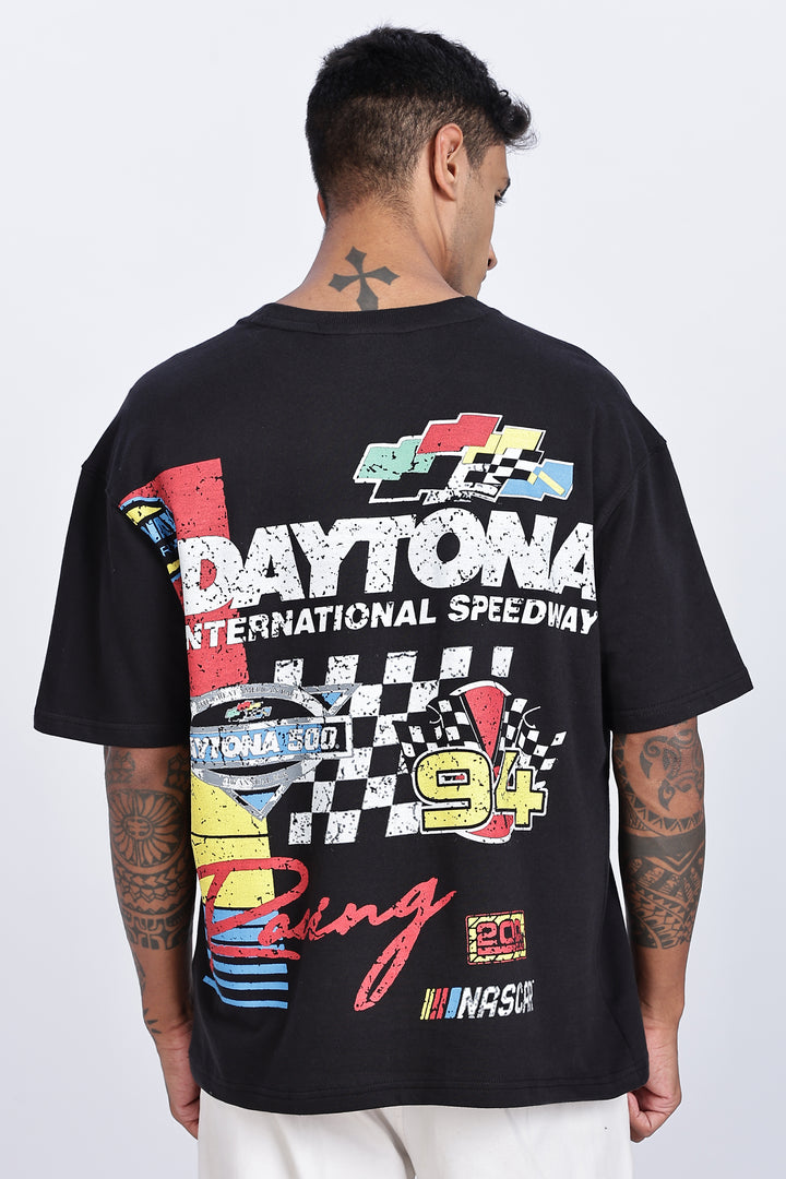Nascar: Oversized Black T-shirt