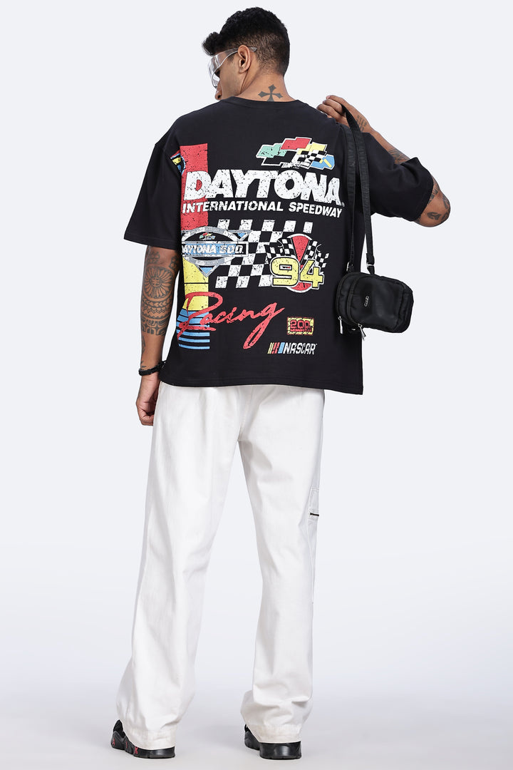 Nascar: Oversized Black T-shirt