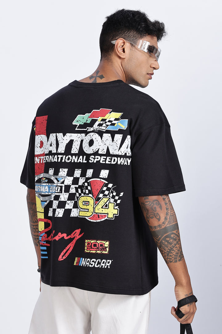Nascar: Oversized Black T-shirt