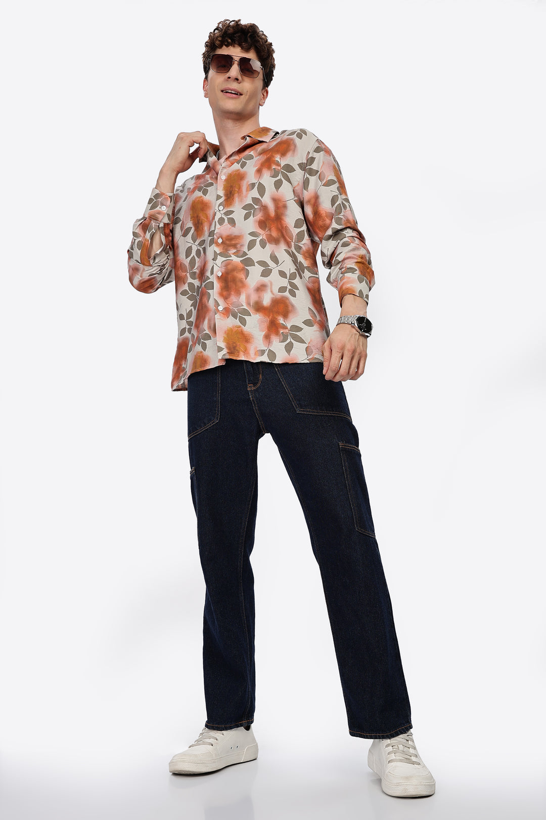 Textured Fabric: Classic Floral Shirt