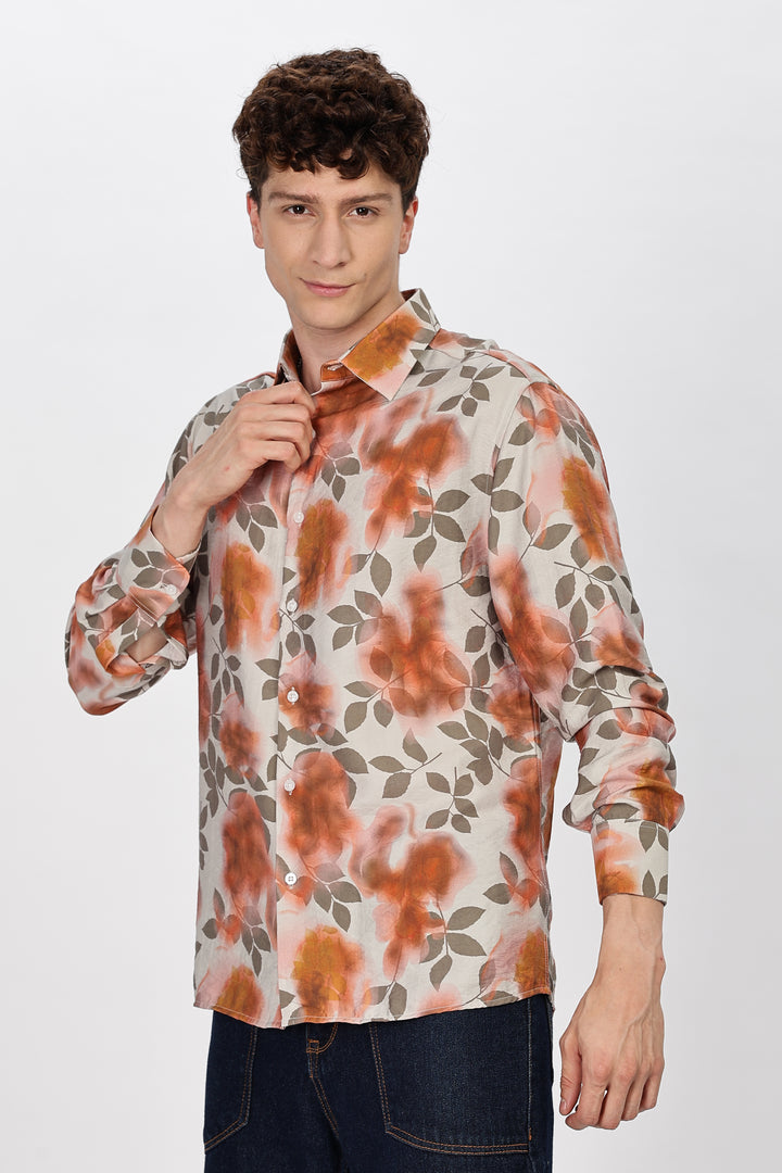 Textured Fabric: Classic Floral Shirt