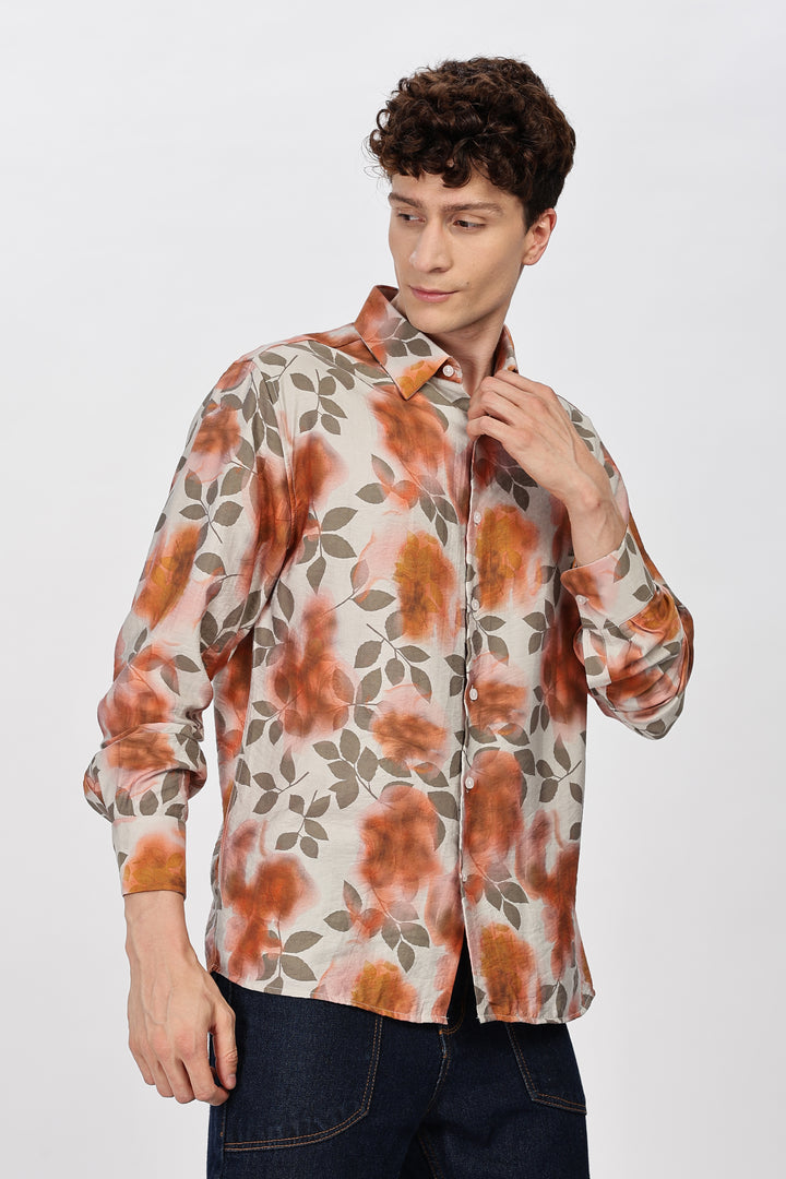 Textured Fabric: Classic Floral Shirt