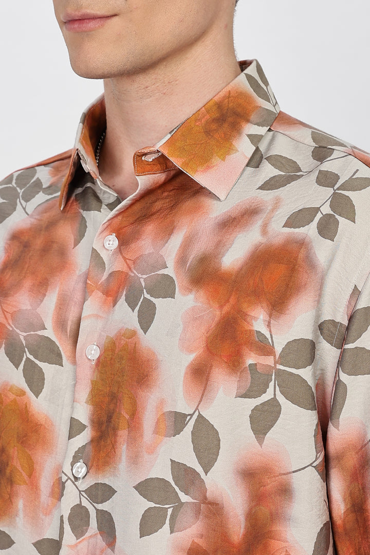 Textured Fabric: Classic Floral Shirt