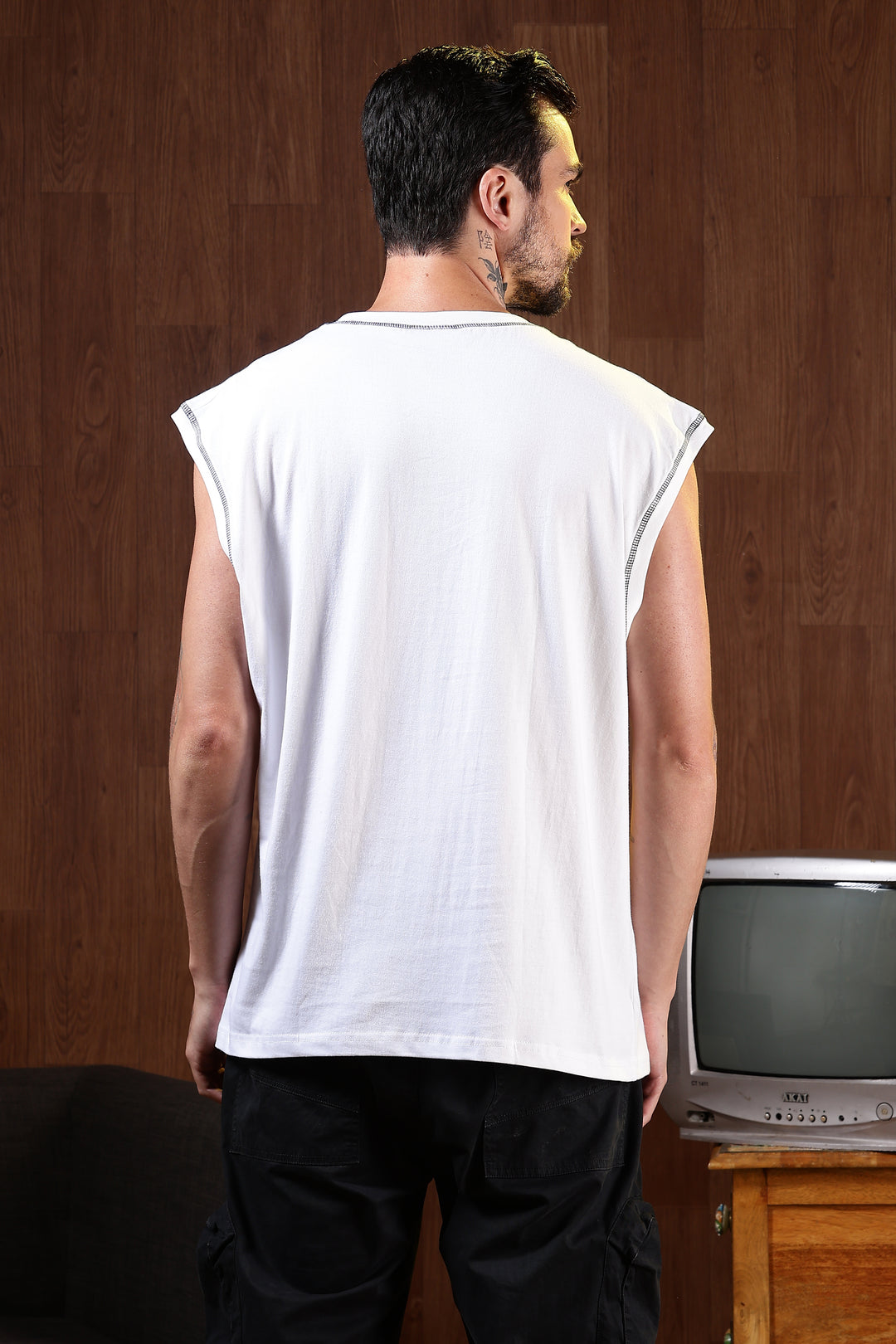 Spicy Heart: White Oversized Tank
